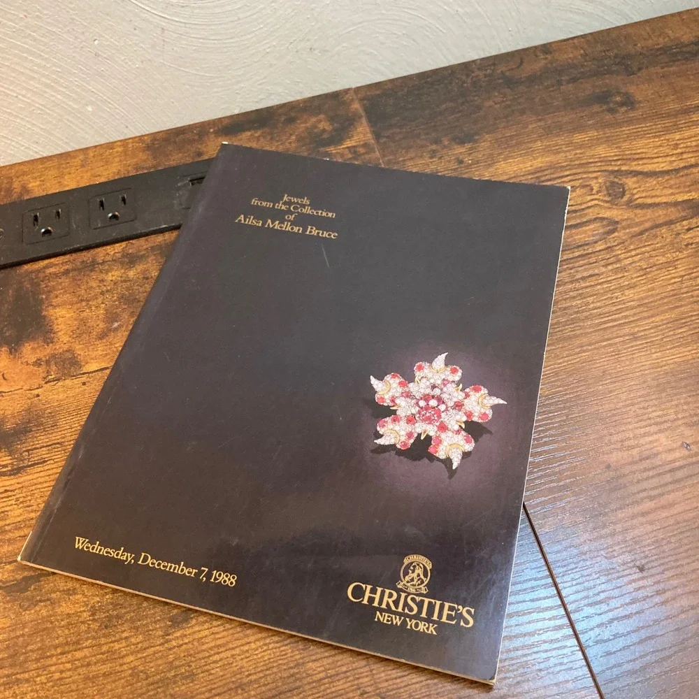 Christies 1988 Jewels from the Collection of Ailsa Mellon Bruce Auction Catalog